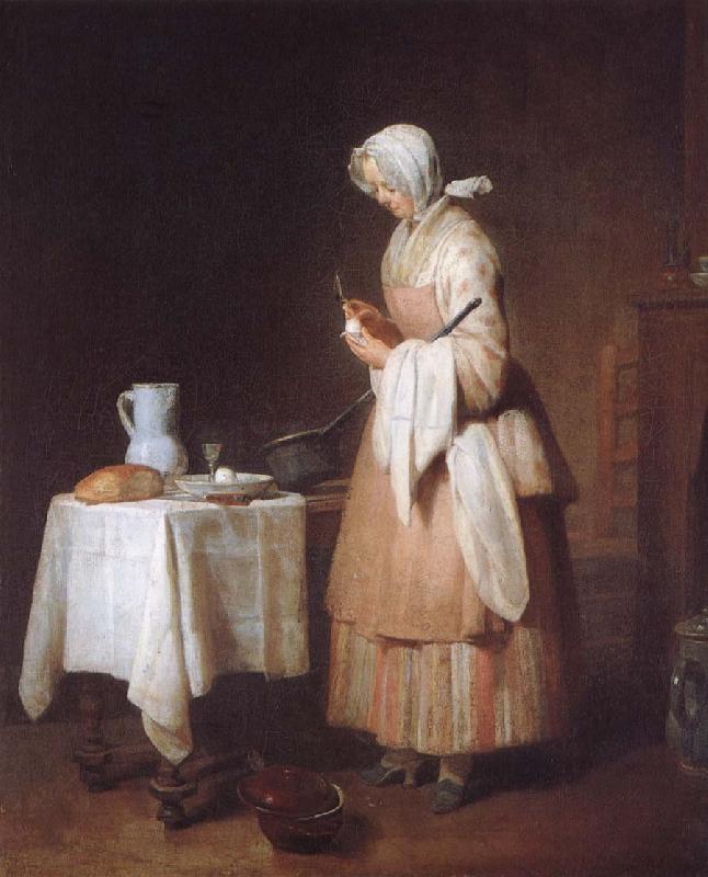 Jean Baptiste Simeon Chardin Barnjungfrun France oil painting art